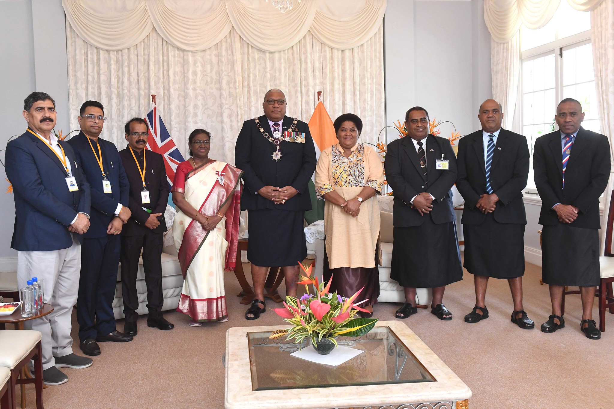 Hon. President of India meets Hon. Fijian President - 06.08.2024